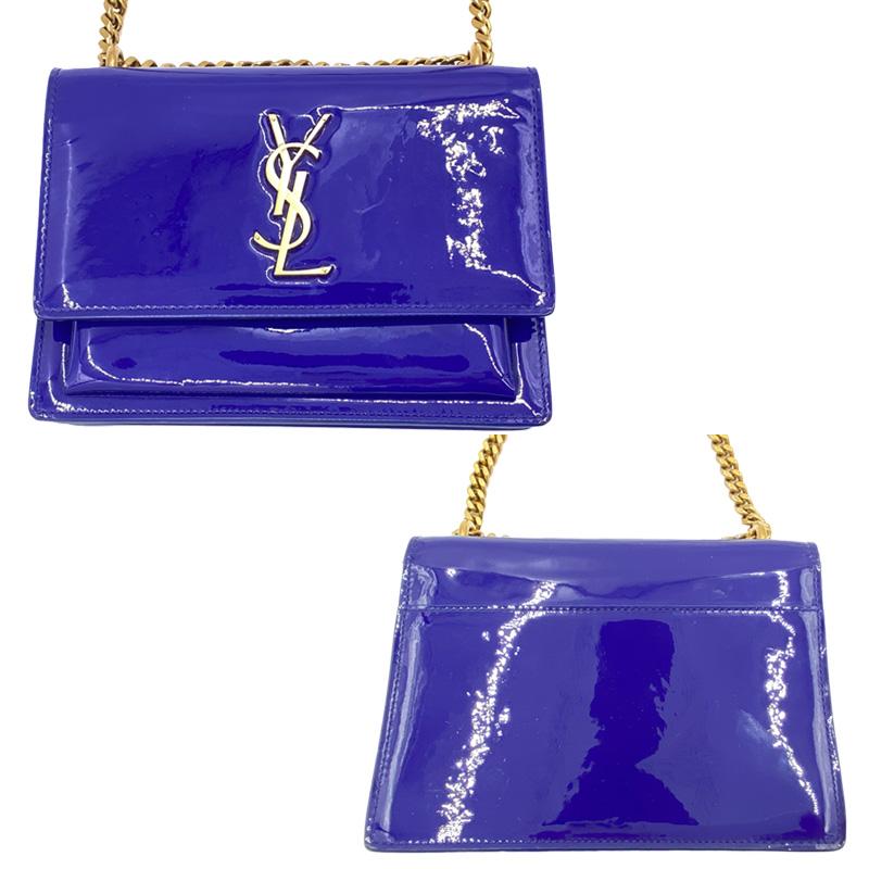 V*様 SAINT LAURENT ショルダーバッグ 青 楽天市場】【バッグ】YVES SAINT LAURENT イヴ サン ローラン