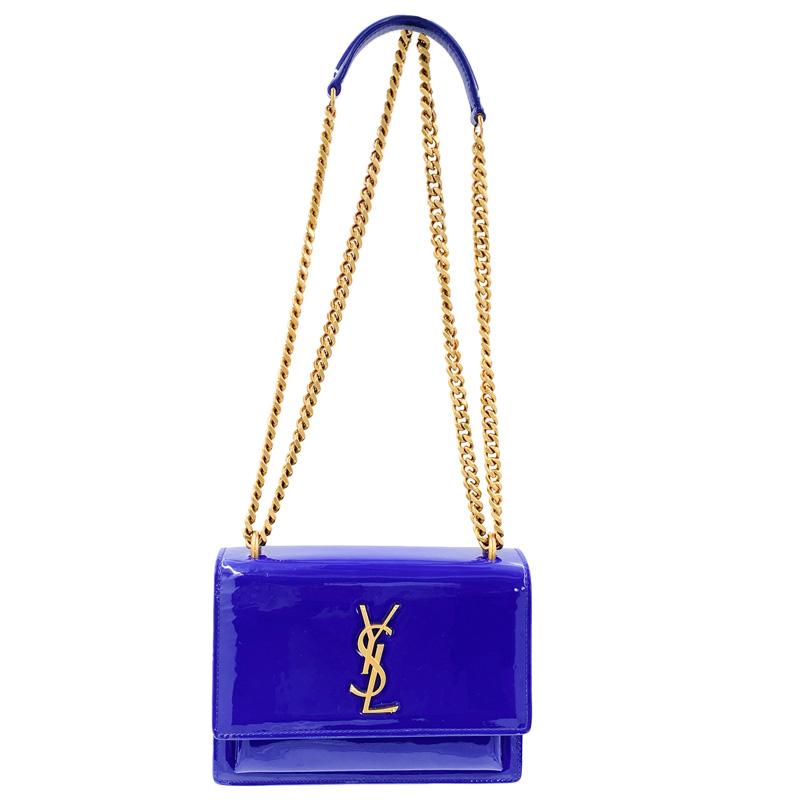 V*様 SAINT LAURENT ショルダーバッグ 青 楽天市場】【バッグ】YVES SAINT LAURENT イヴ サン ローラン