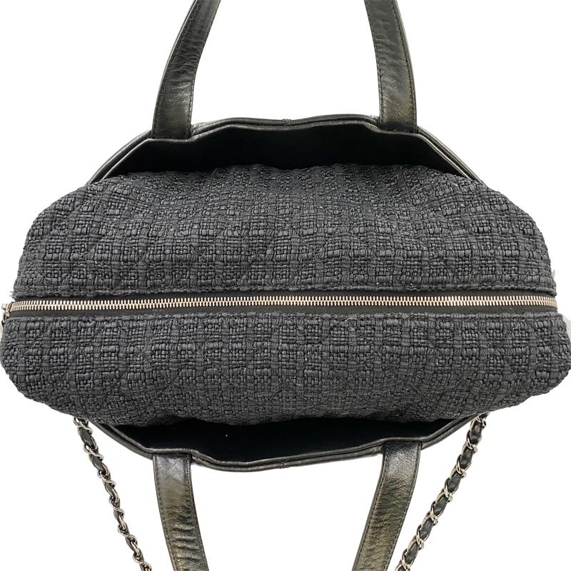 CHANEL シャネル ポートベロー 2WAYハンドバッグ ブラック レザー  