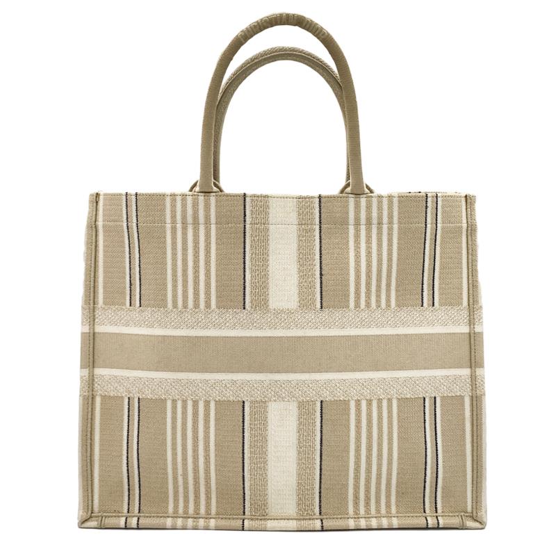 Dior トートバッグ ベージュ ゴールド ノベルティ中古 Dior トート