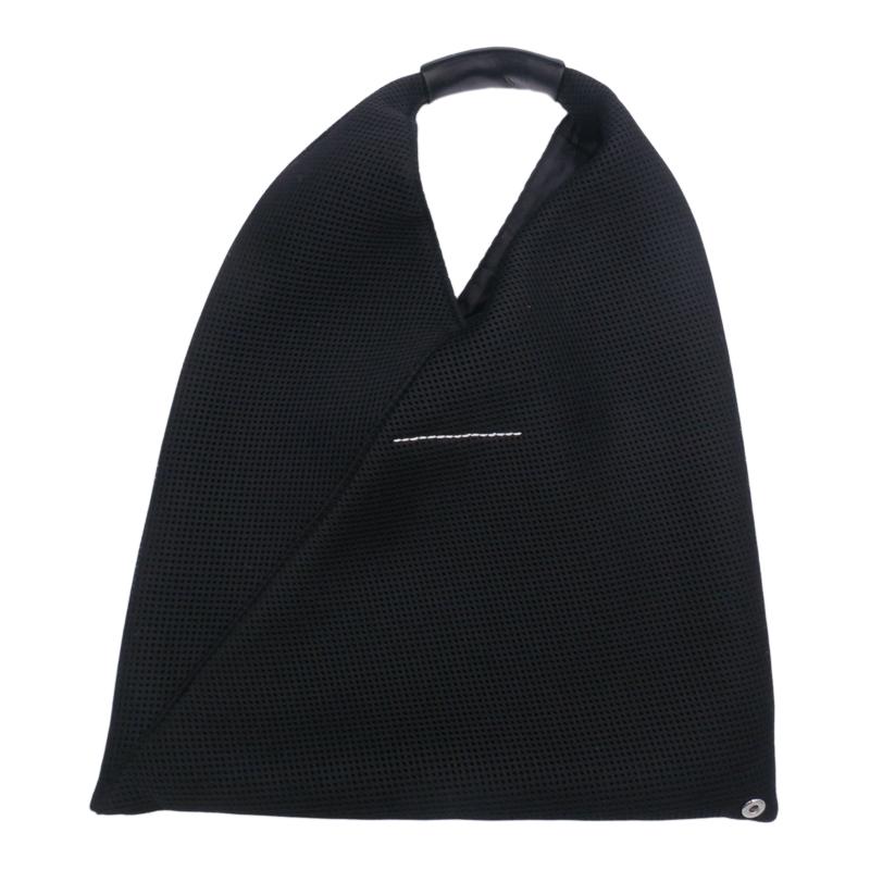 中古A 美品 MaisonMargeila メゾンマルジェラ ジャパニーズバッグ ハンドバッグ ブラック 辻屋質店B3282**