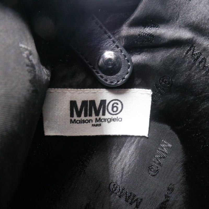 中古A 美品 MaisonMargeila メゾンマルジェラ ジャパニーズバッグ ハンドバッグ ブラック 辻屋質店B3282**