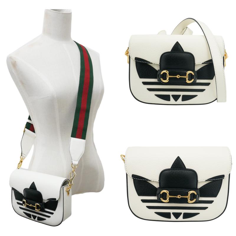 GUCCI（グッチ） 美品 新品同様 658574 アディダスコラボ ホースビット