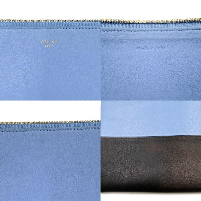 CELINE（セリーヌ） 中古AB CELINE クラッチバッグ バイカラー ライト
