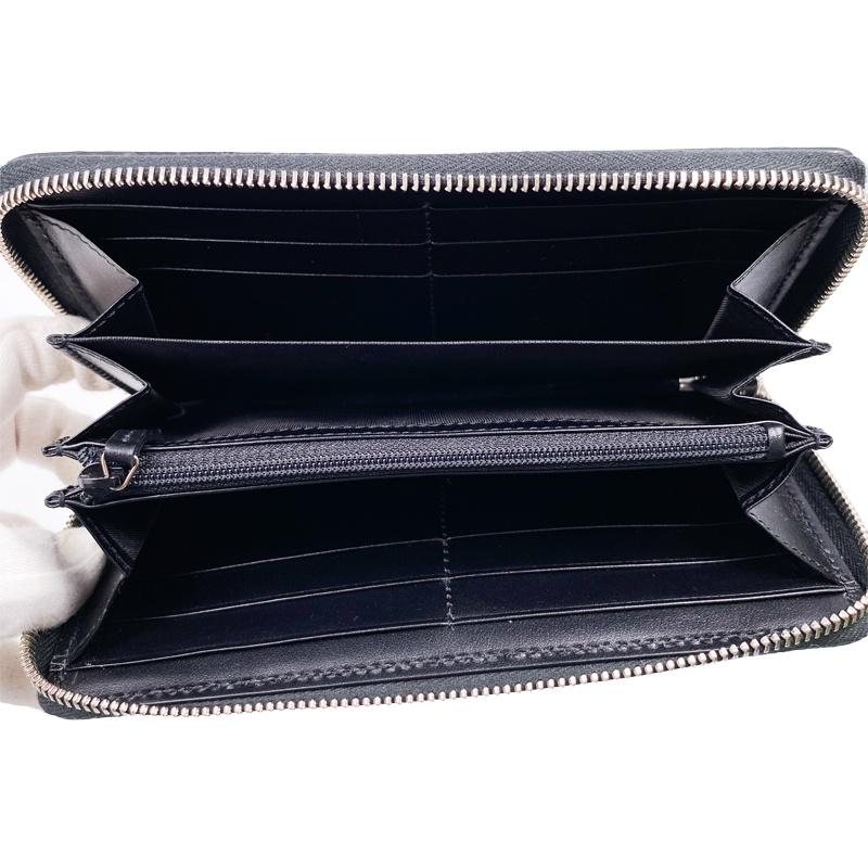 GUCCI（グッチ） 美品 中古A GUCCI GGエンボス 長財布 625558 ブラック