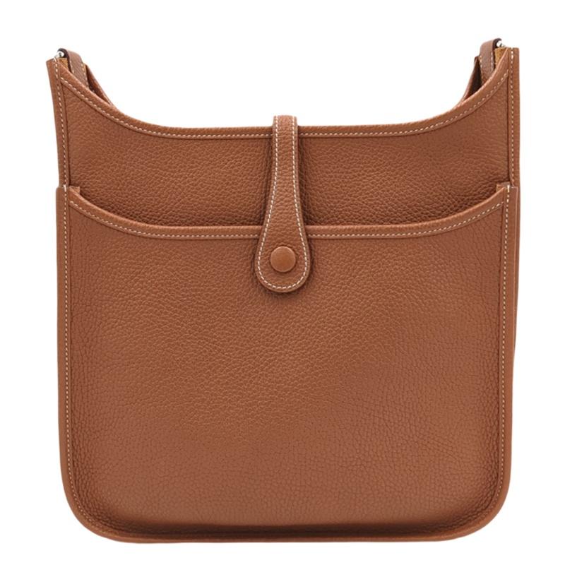 中古A HERMES エルメス エブリン3PM ショルダーバッグ ゴールド シルバー金具 辻屋質店B3504