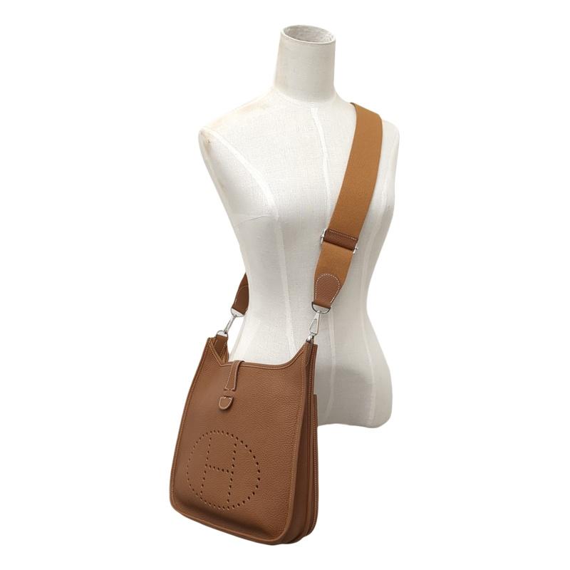 中古A HERMES エルメス エブリン3PM ショルダーバッグ ゴールド シルバー金具 辻屋質店B3504