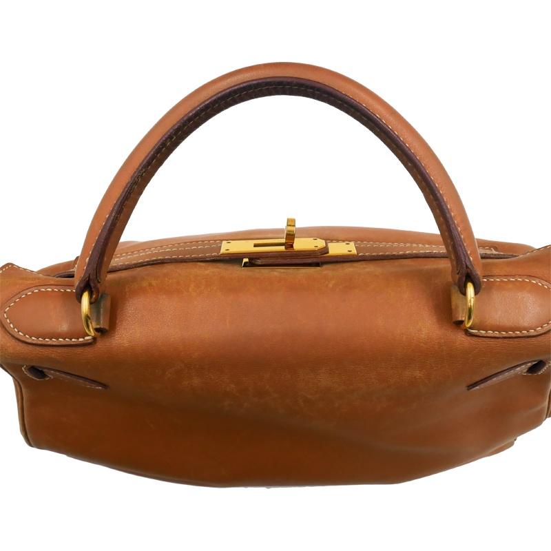 中古BC HERMES エルメス ケリー28 ハンドバッグ 内縫い ゴールド ゴールド金具 辻屋質店B3516の画像