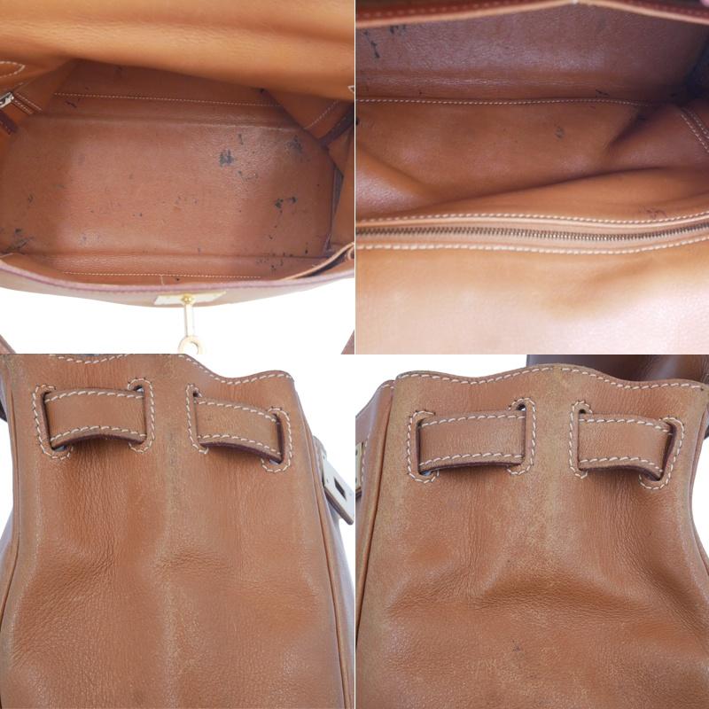 中古BC HERMES エルメス ケリー28 ハンドバッグ 内縫い ゴールド ゴールド金具 辻屋質店B3516の画像