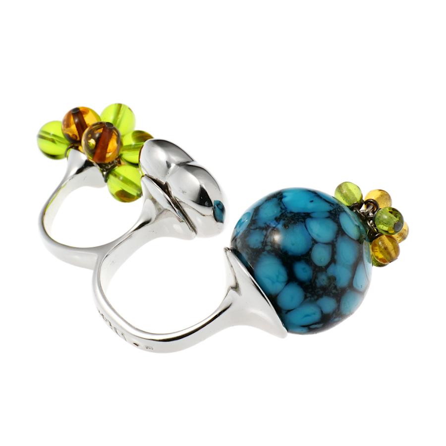 美品 ディオール Christian Dior シルバー リング SV925 Christian Dior ◇大幅値下げ！◇Dior ディオール ストーン