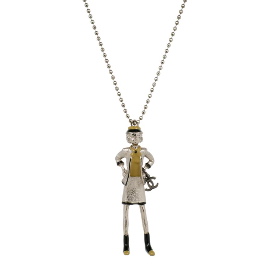 CHANEL シャネル マドモワゼルボールチェーンネックレス シルバー 