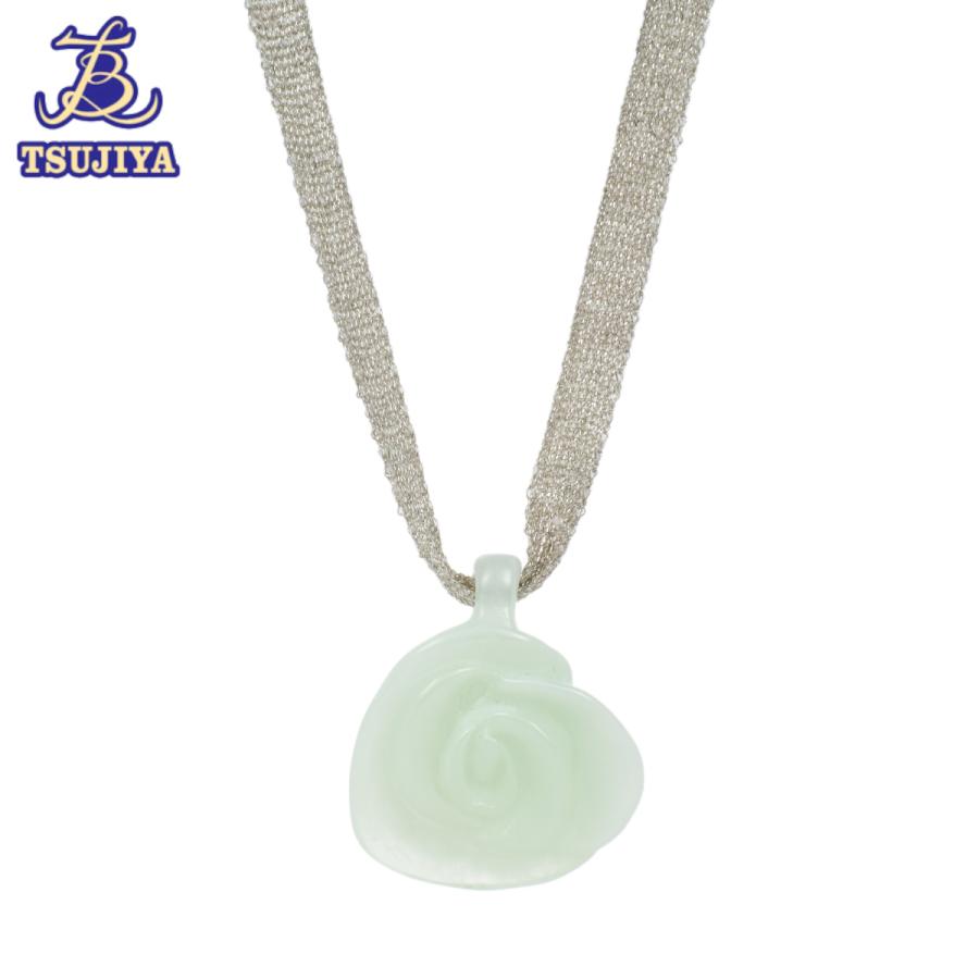 CHANEL　シャネル　カメリアモチーフ　ネックレス/チョーカー CHANEL（シャネル） カメリアチョーカー ライトグリーン 全長83cm