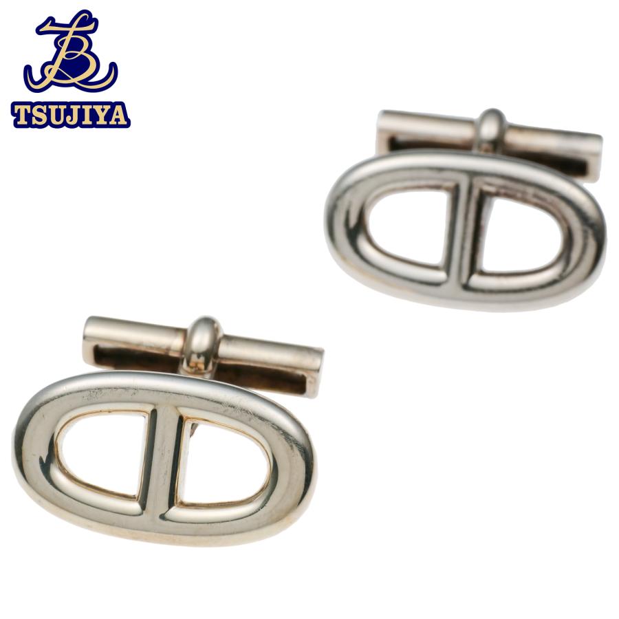 HERMES（エルメス） シェーヌダンクル シルバーカフス SV925 W21mm×H11