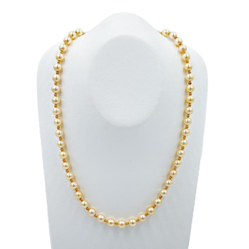 MIKIMOTO（ミキモト） パールネックレス シルバー ローズモチーフ 全長