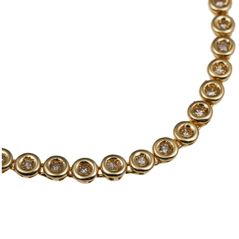 中古AB K18テニスブレスレット ダイヤ D1.00ct 18.5cm 9g 辻屋質店