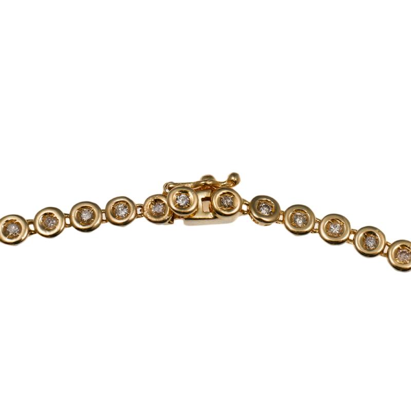 中古AB K18テニスブレスレット ダイヤ D1.00ct 18.5cm 9g 辻屋質店