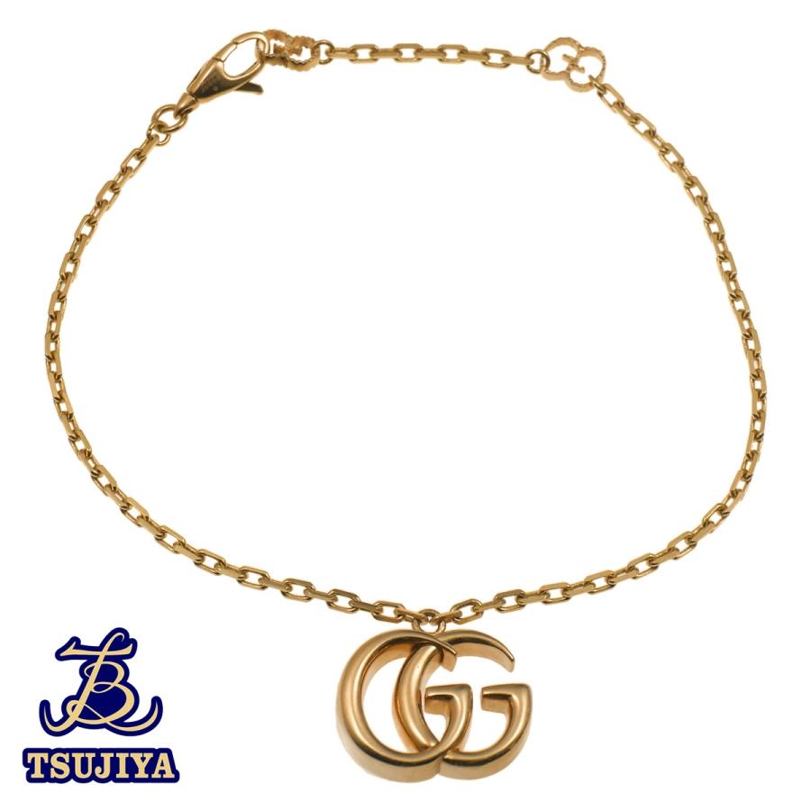 GG Marmont 中古AB GUCCI グッチ GGマーモントブレスレット Au750 長さ