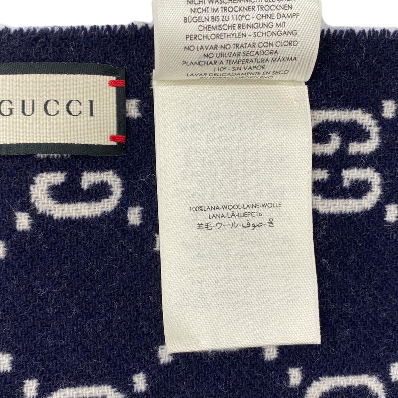 GUCCI（グッチ） ☆美品☆GUCCI ブランケット 597524 チェック柄×GG柄