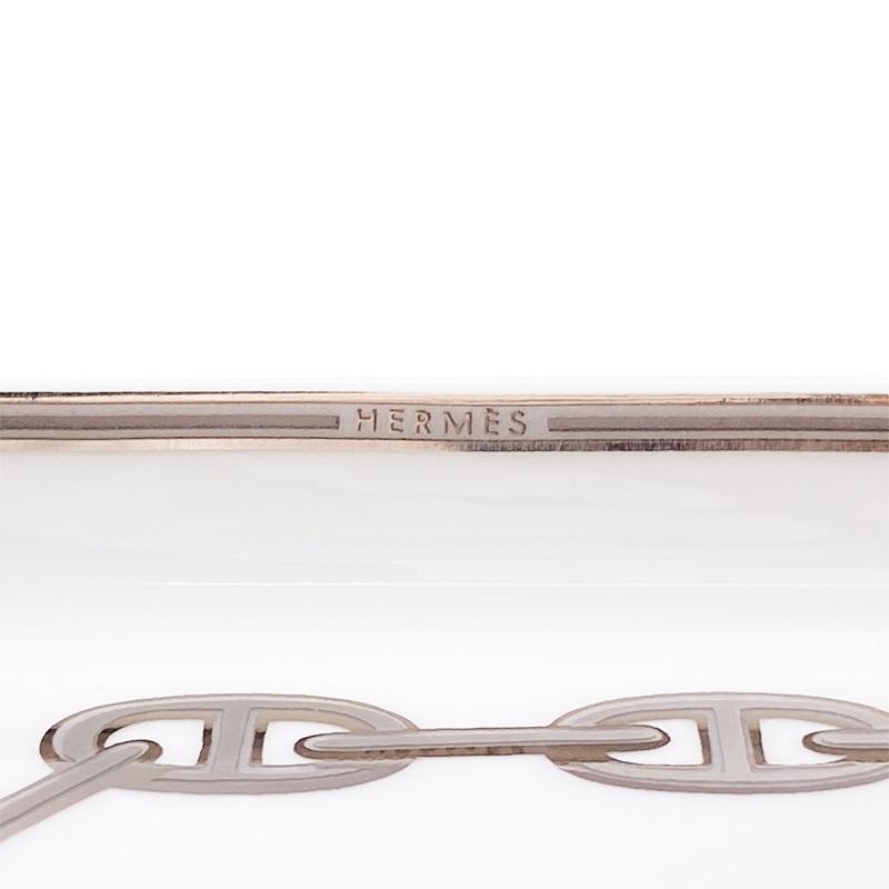 HERMES（エルメス） 新品同様 シェーヌダンクル プラチナ スクエア