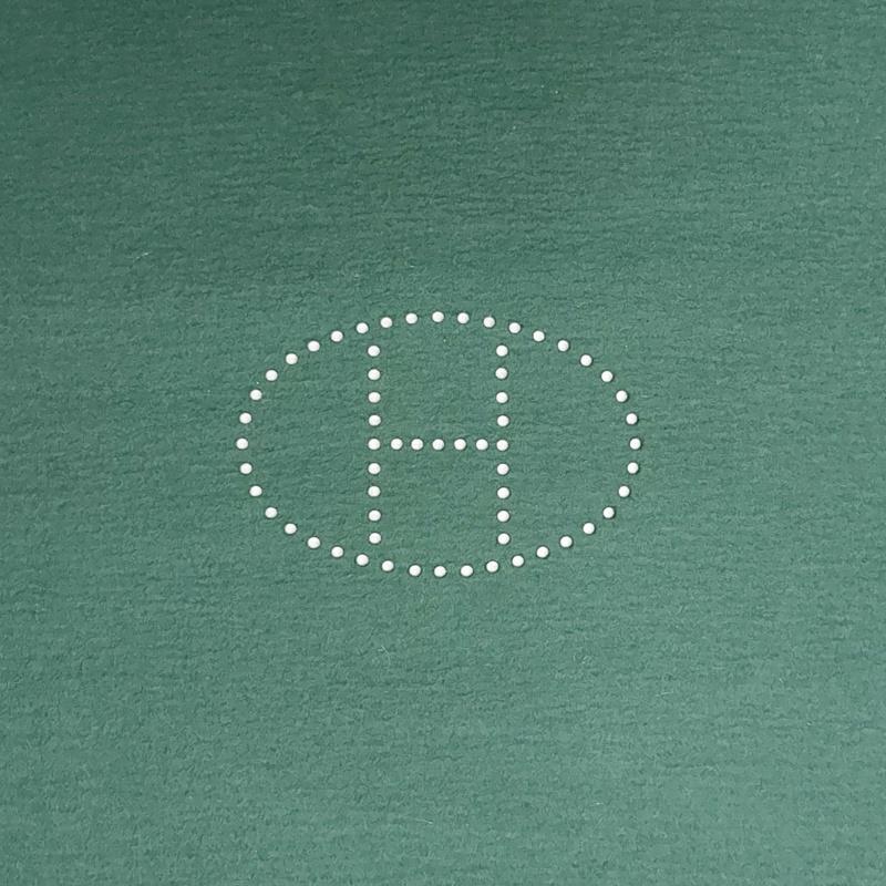 HERMES エルメス プレイマット ブリッジマット Hロゴ フェルト 22-14-1