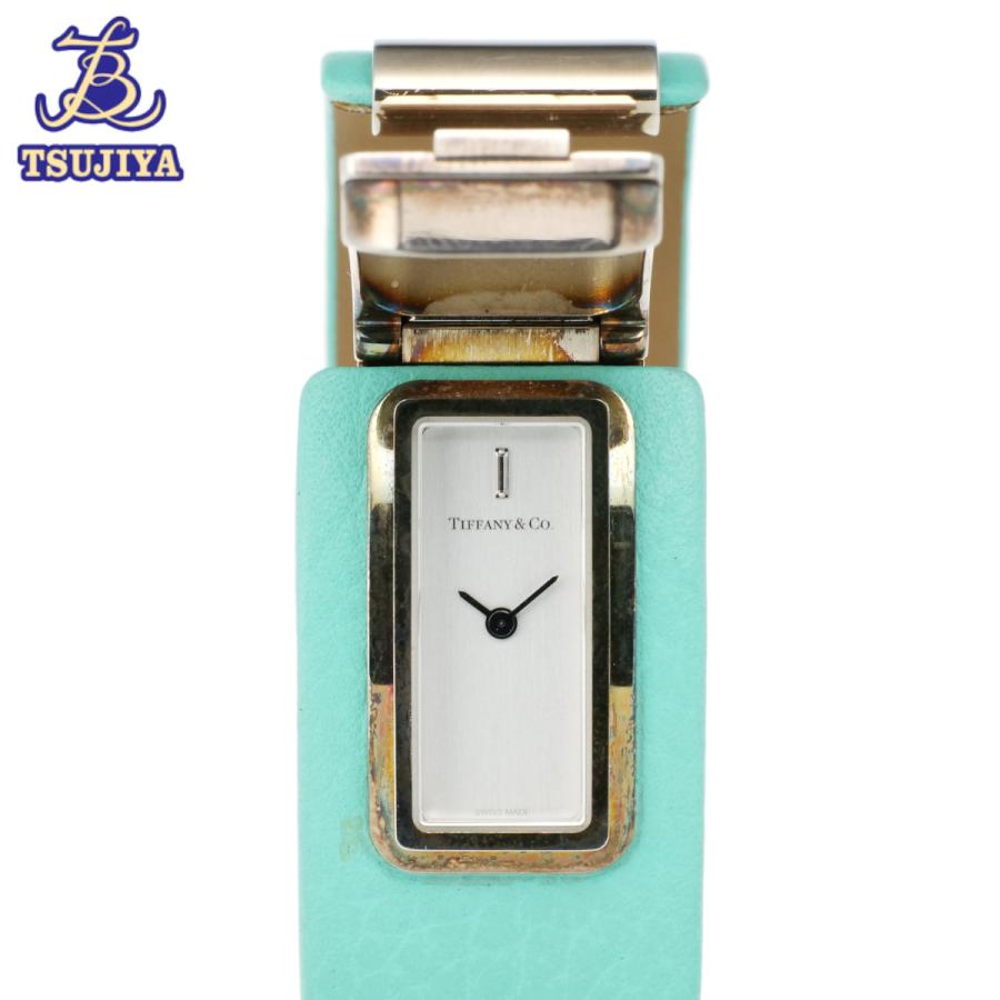 大人気定番商品 Tiffany Co ティファニー Tバングルウォッチ ホワイト文字盤 Ag925 レザー クォーツ レディース 中古ab 辻屋質店w0513 腕時計 Www Oroagri Eu