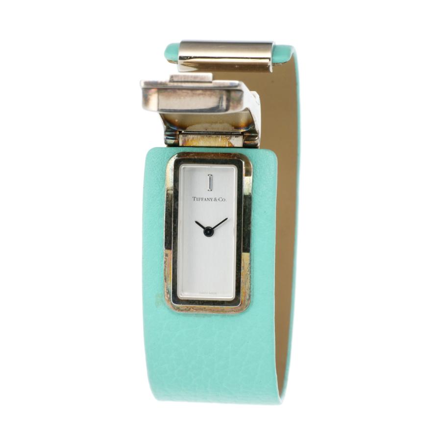 大人気定番商品 Tiffany Co ティファニー Tバングルウォッチ ホワイト文字盤 Ag925 レザー クォーツ レディース 中古ab 辻屋質店w0513 腕時計 Www Oroagri Eu