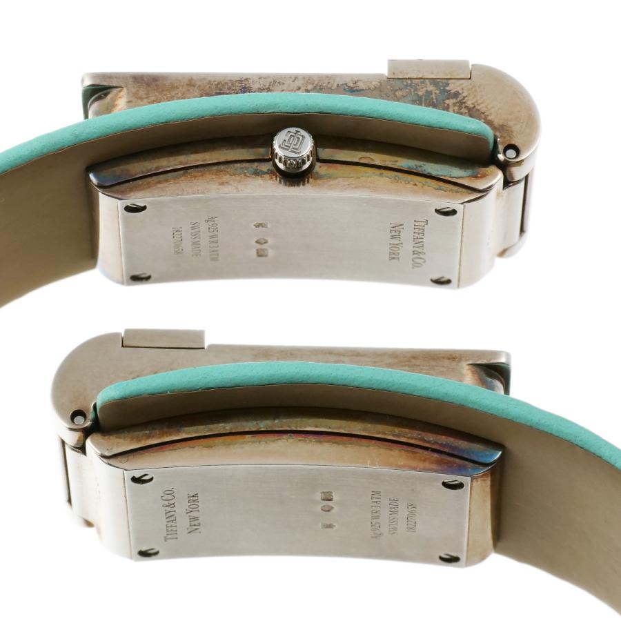 大人気定番商品 Tiffany Co ティファニー Tバングルウォッチ ホワイト文字盤 Ag925 レザー クォーツ レディース 中古ab 辻屋質店w0513 腕時計 Www Oroagri Eu