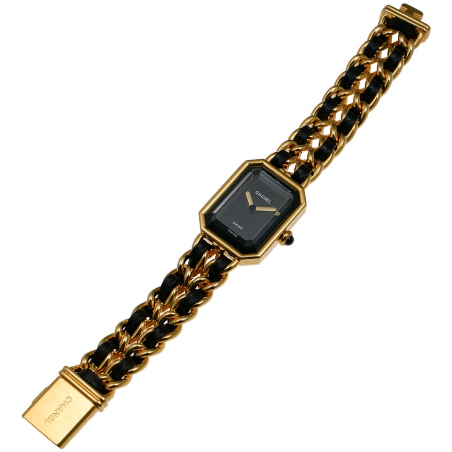 【CHANEL】シャネル プルミエール ブラック ゴールド　腕時計 レディース PREMIERE（CHANEL） 中古AB CHANEL シャネル プルミエール レディース