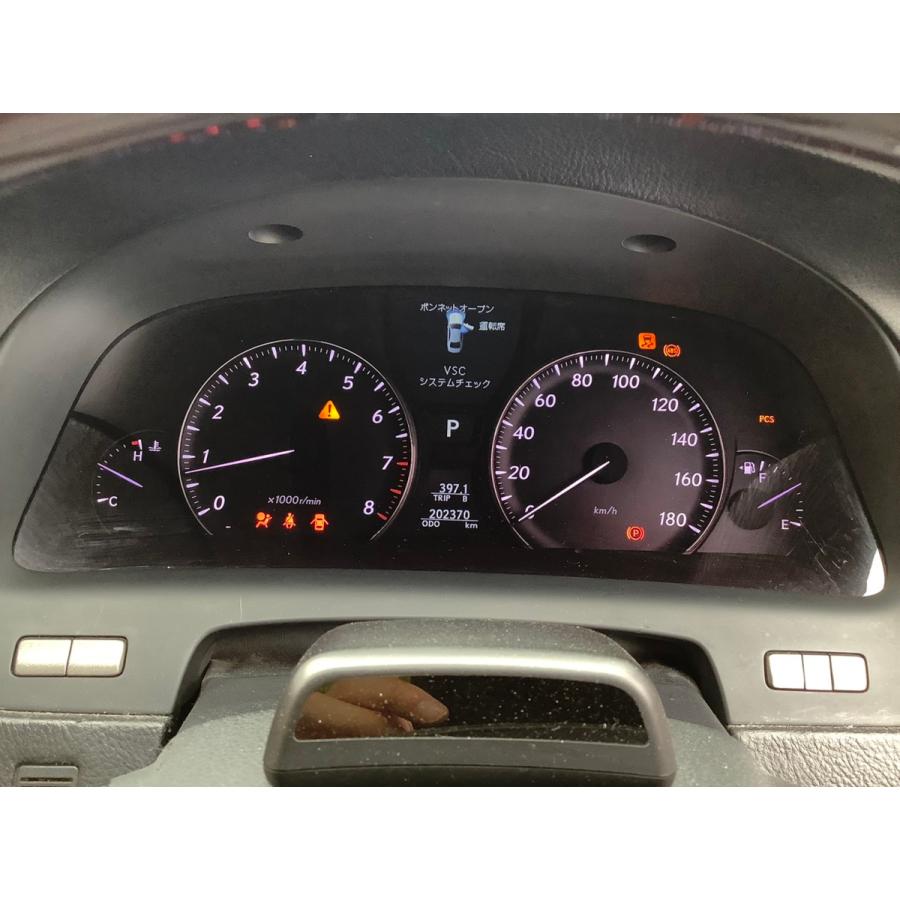 H19年 USF40 LS460 レクサス スピードメーター 202,370km 中古品 即決 