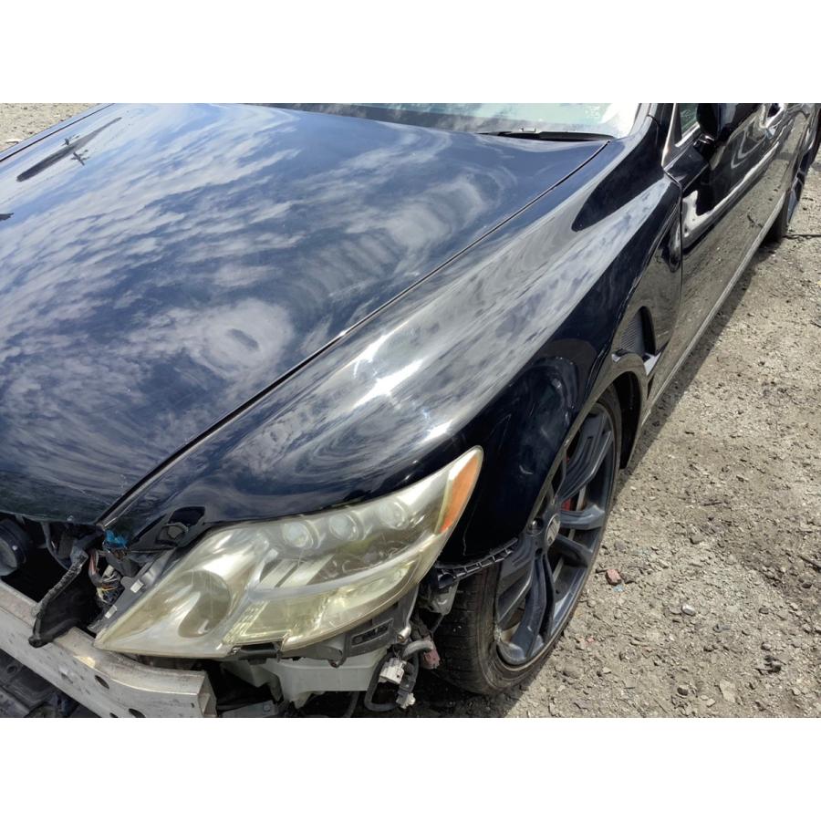 LS460 左フロントフェンダー H19年 USF40 LS460 レクサス 左フェンダー カラー全塗装黒 中古品 即決