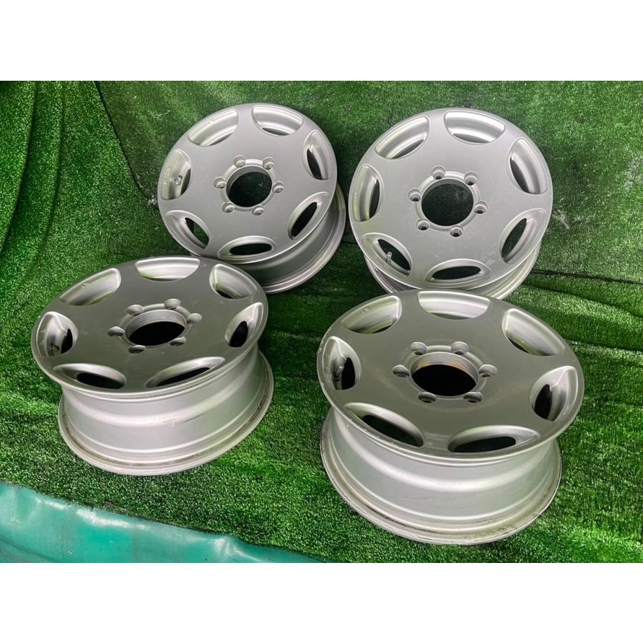 マナレイ製 ハイエース等 15インチ アルミホイール 4本 中古品 即決