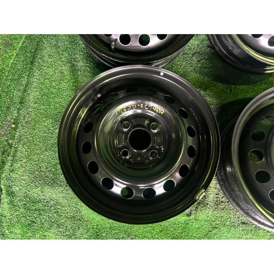 三菱 純正 14インチ 軽自動車 鉄ホイール/スチールホイール 4本 中古品