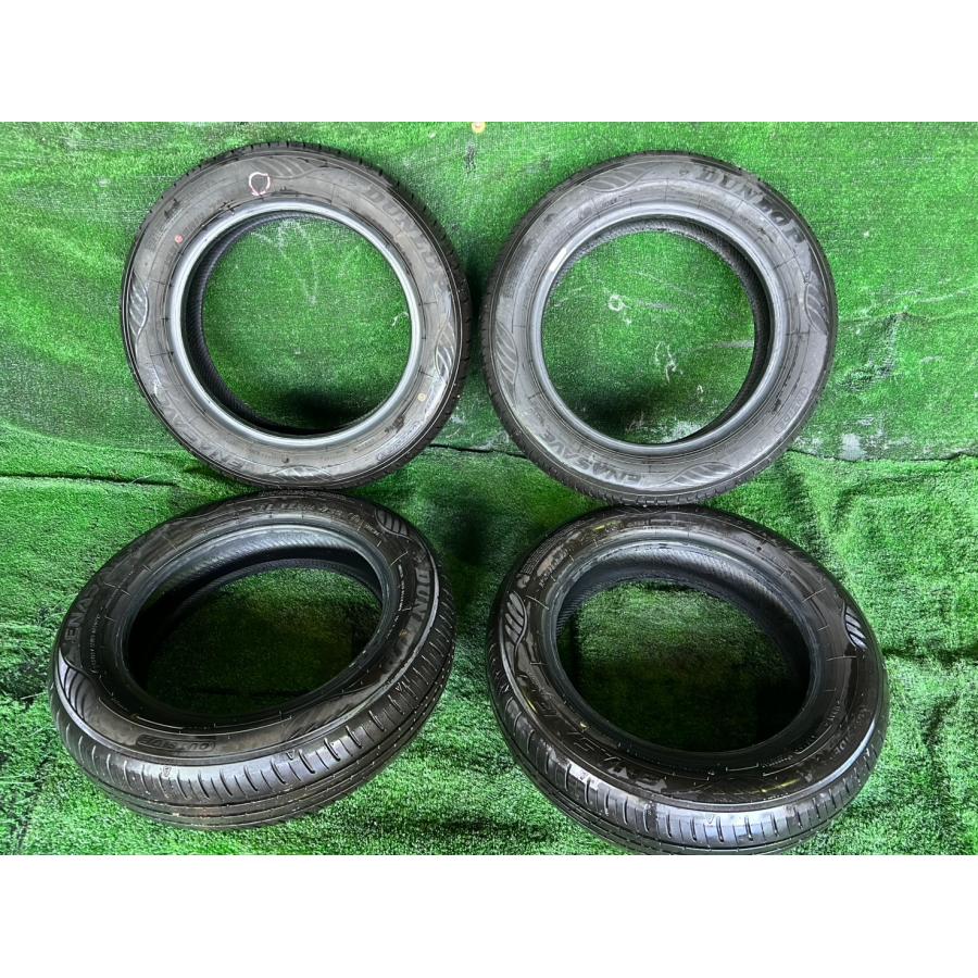 超美品・溝深DUNLOP ENASAVE EC350+ 155/65R14 4本 ダンロップ エナセーブ EC350+ 155/65R14 2025年製 4本 中古品 即決