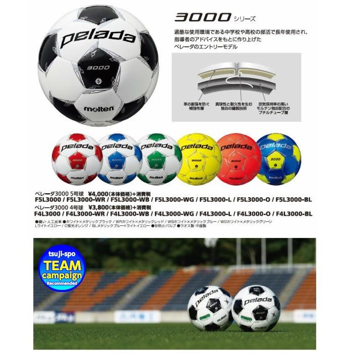 Molten モルテン サッカーボール5号 ペレーダ3000 ペレーダ5号 Molten Pelada3000new 辻川スポーツ 通販 Yahoo ショッピング