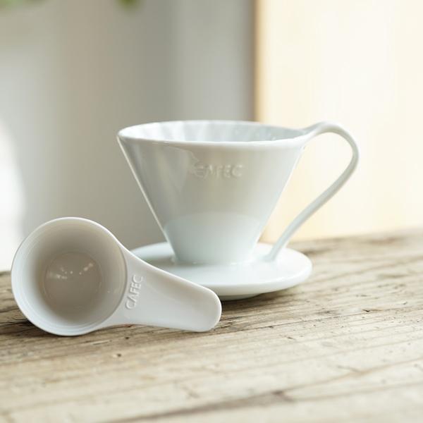 CAFEC FLOWER DRIPPER cup1 / 1杯用 有田焼 円すい 円錐 フラワー