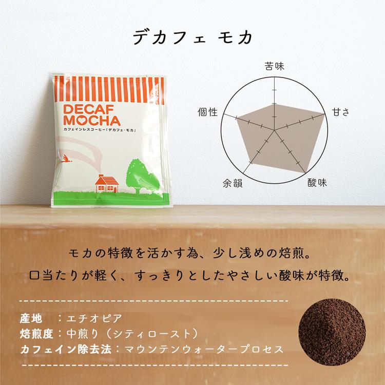 辻本珈琲 カフェインレスドリップコーヒー / デカフェ モカ 500杯分 / エチオピア / マウンテンウォータープロセス / 煎りたて挽きたて新鮮 decaf drip coffee モカ マウンテンウォータープロセス
