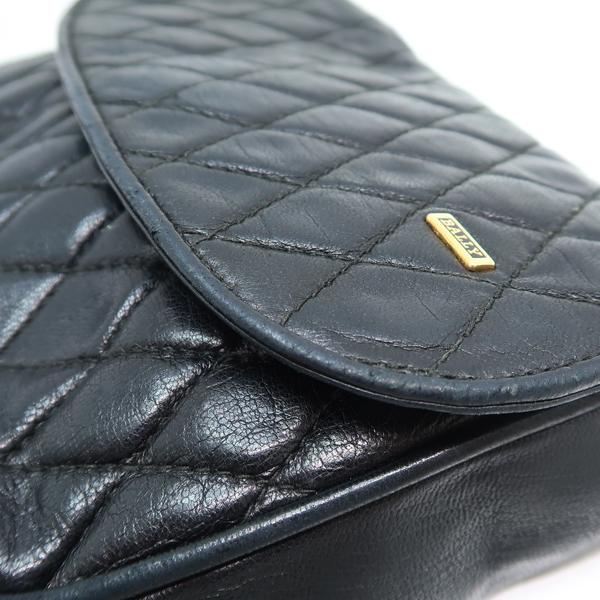 Bally（バリー） チェーンショルダー レザー ブラック キルティング