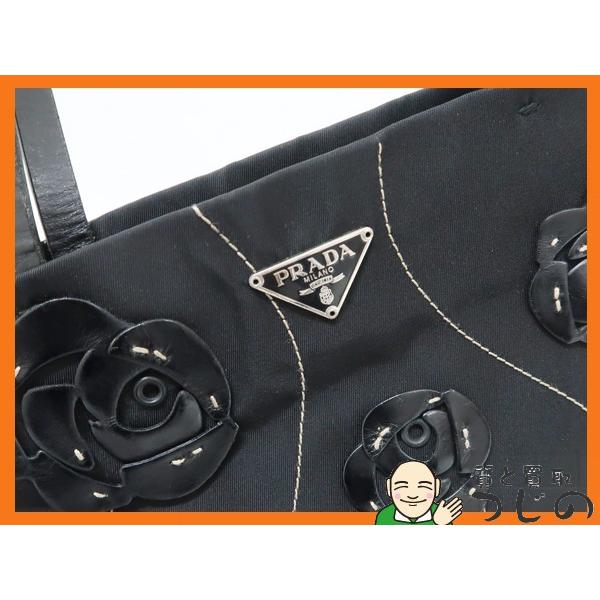 PRADA プラダ B11256 ミニ トートバッグ TESSUTO バラ フラワー 