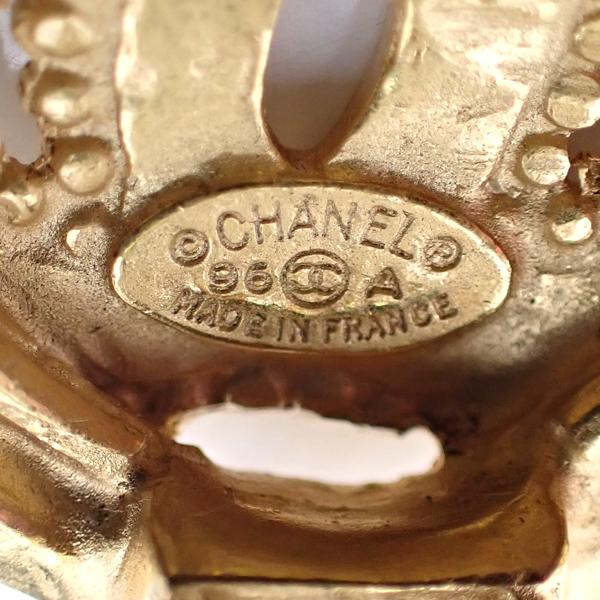 CHANEL イヤリング GP ひし形 ヴィンテージ 96A ココマーク 箱 CHANEL イヤリング GP ひし形 ヴィンテージ 96A ココマーク 箱