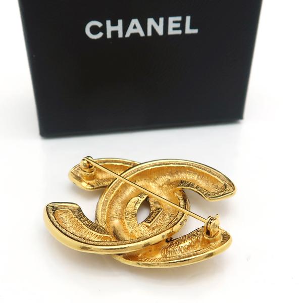 CHANEL ブローチ GP ココマーク マトラッセ 1142 ヴィンテージ CHANEL ブローチ GP ココマーク マトラッセ 1142 ヴィンテージ