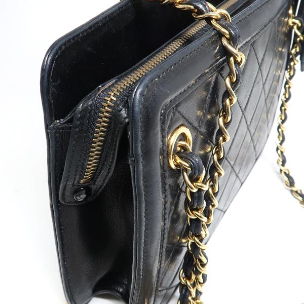 マトラッセ CHANEL チェーンバッグ 黒 フリンジ ショルダー マトラッセ CHANEL チェーンバッグ 黒 フリンジ ショルダー