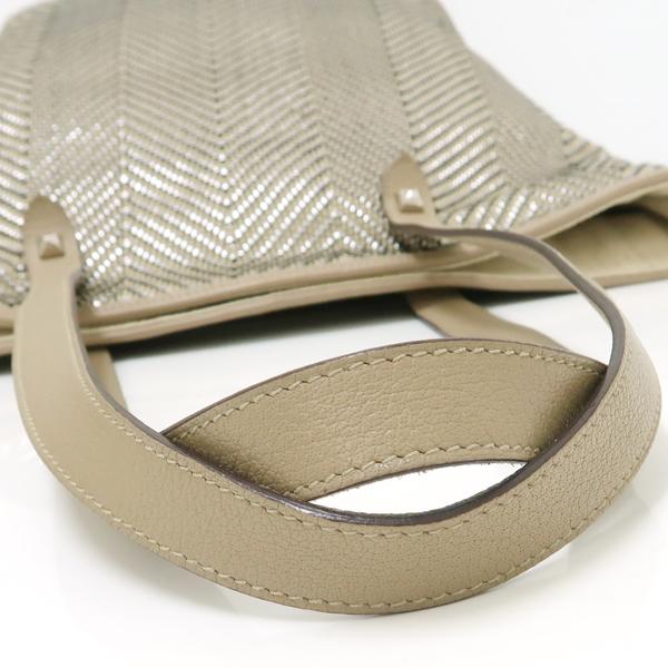 HERMES（エルメス） チェンナイMM トートバッグ □M レザー キャンバス 