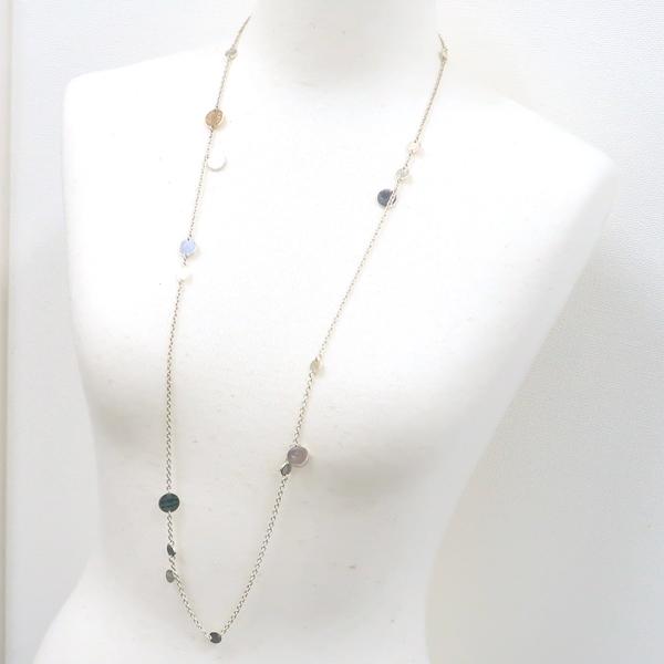 HERMES コンフェッティ セリエ ネックレス K18PG+SV シルバー HERMES コンフェッティ セリエ ネックレス K18PG+SV シルバー
