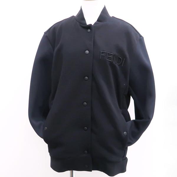FENDI スタジャン ボンバージャケット コットン 黒 #38 FENDI スタジャン ボンバージャケット コットン 黒 #38
