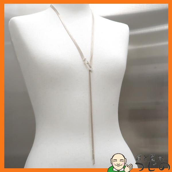 GUCCI ラリエット ネックレス 925 シルバー 4連 ロングチェーン 84cm 