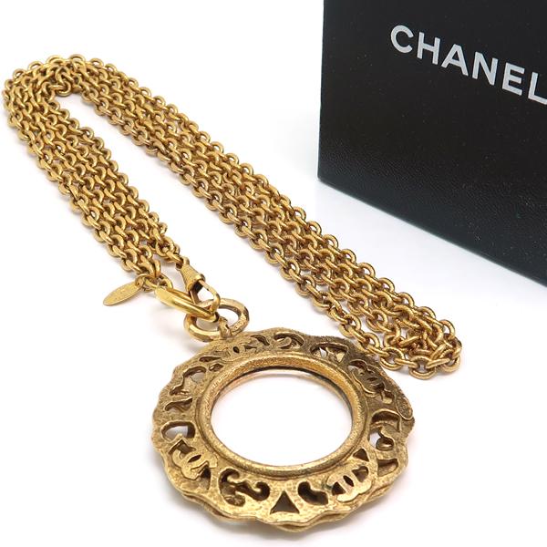 CHANEL ルーペ ネックレス GP ココマーク ヴィンテージ ロング CHANEL ルーペ ネックレス GP ココマーク ヴィンテージ ロング