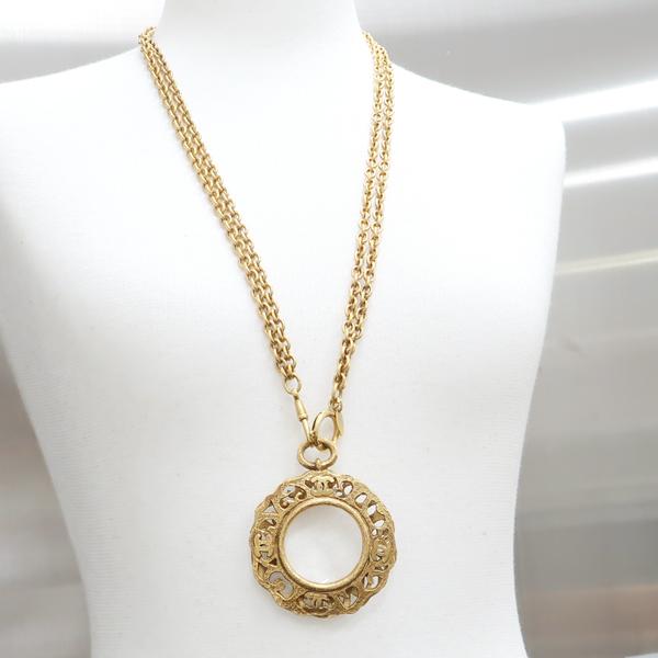 CHANEL ルーペ ネックレス GP ココマーク ヴィンテージ ロング CHANEL ルーペ ネックレス GP ココマーク ヴィンテージ ロング