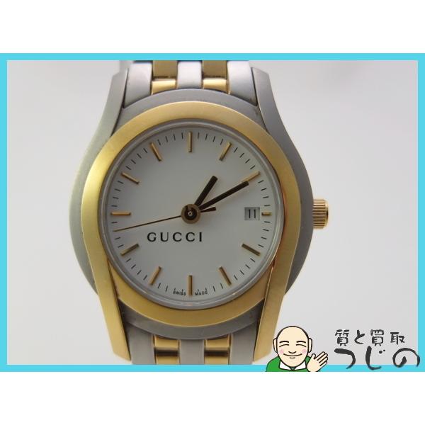 定番の中古商品 GUCCI 神戸つじの 質屋 送料無料 クォーツ GP コンビ 腕時計 レディース 5500L グッチ 腕時計