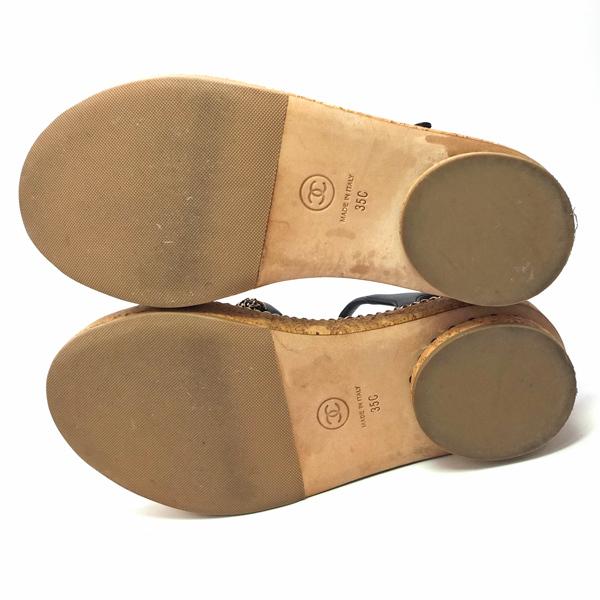 CHANEL サンダル Sandals チェーンストラップ G35779 #35 22cm CHANEL サンダル Sandals チェーンストラップ G35779 #35 22cm