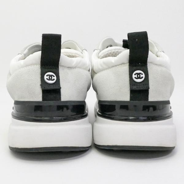 CHANEL スニーカーSneakers G37122 #35 22cm 白黒 ココマーク シャネル 